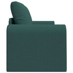 vidaXL Canapé-Lit 60cm Vert foncé tissu