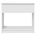 vidaXL Table console avec tiroirs blanc 85 5x38 5x74 5 cm