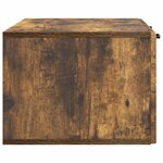 vidaXL Meuble TV mural Chêne fumé 78 5 x 41 x 30 cm Bois d'ingénierie