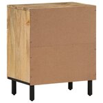 vidaXL Table de chevet 50x33x60 cm bois de manguier massif