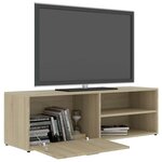 vidaXL Meuble TV Chêne sonoma 120x34x37 cm Bois d’ingénierie