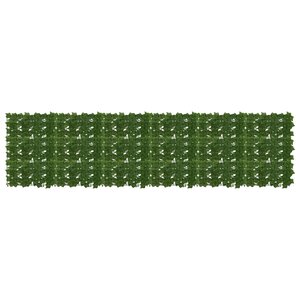vidaXL Écran de balcon avec feuilles Vert 300 x 75 cm