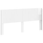 vidaXL Tête de lit Blanc brillant Bois d'ingénierie