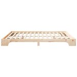 vidaXL Cadre de lit Marron 200 x 210 cm Pin massif