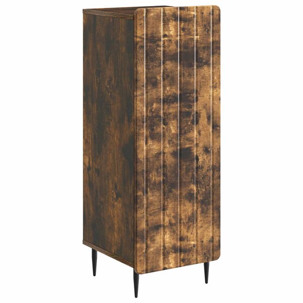 vidaXL Buffet Chêne fumé 34 5 x 33 x 92 cm Bois d'ingénierie