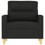 vidaXL Fauteuil Noir 60 cm Tissu