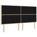 vidaXL Tête de lit LED avec bandes LED Crème 180 cm tissu