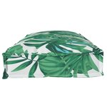 vidaXL Coussins de palette pour banc 2 pièces motif de feuilles 100x40x8 cm en tissu Oxford