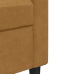 vidaXL Ensemble de canapés 3 Pièces avec coussins Marron Velours
