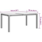 vidaXL Ensemble à manger d'extérieur 7 Pièces et coussins Résine tressée