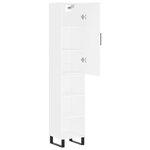 vidaXL Buffet haut Blanc 34 5x34x180 cm Bois d'ingénierie