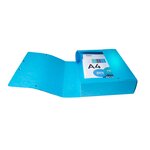 Boîte de classement idérama en carte pelliculée 7/10e - dos 8 cm - couleurs assorties - lot de 6 - exacompta