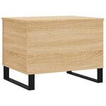 vidaXL Table basse Chêne sonoma 60x44 5x45 cm Bois d'ingénierie