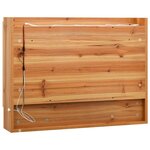 vidaXL Armoire à miroir de salle de bain LED Chêne 80x15x60 cm MDF