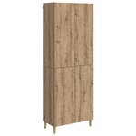 vidaXL Ensemble de Meubles 2 Pièces Chêne artisanal Bois d'ingénierie