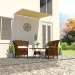 vidaXL Auvent rétractable 150x150 cm Jaune et blanc