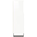 vidaXL Armoire de salle de bain blanc brillant 30x30x100 cm