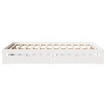 vidaXL Cadre de lit avec tiroirs sans matelas blanc 140x200 cm
