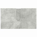 vidaXL Ensemble de mobilier de salle de bain 4 Pièces Gris béton