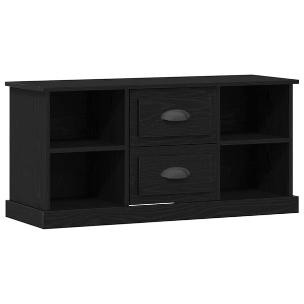 vidaXL Meuble TV Chêne noir 99 5 x 35 5 x 48 cm Bois d'ingénierie