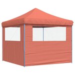 vidaXL Tente de fête 292 x 292 x 315 cm Terre cuite Tissu Oxford