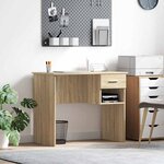 vidaXL Bureau Chêne sonoma 90 x 49.5 x 75 cm Bois d'ingénierie
