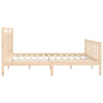 vidaXL Cadre de lit sans matelas bois massif de pin 200x200 cm