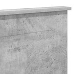 vidaXL Tête de lit Gris béton 160 cm Bois d'ingénierie