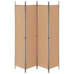 vidaXL Paravent 4 panneaux Beige 200 x 220 cm Tissu