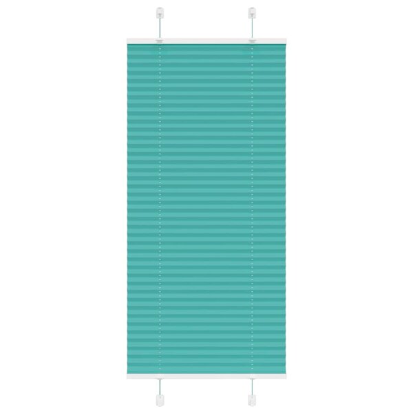vidaXL Store plissé vert pétrole 55x150 cm largeur du tissu 54 4 cm