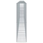 vidaXL Panier gabion avec couvercle 800x50x200 cm fer galvanisé