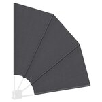 vidaXL Écran de confidentialité pour balcon Noir 115 x 115 cm tissu