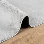 vidaXL Tapis OVIEDO à poils courts gris 100x200 cm