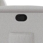 vidaXL Fauteuil inclinable gris nuage tissu