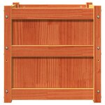 vidaXL Jardinières 2 Pièces cire marron bois de pin massif