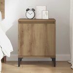 vidaXL Cabinet de chevet chêne artisanal 40 x 30 x 50 cm