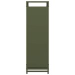 vidaXL Portant de bois chauffage vert olive 44x28x90 cm