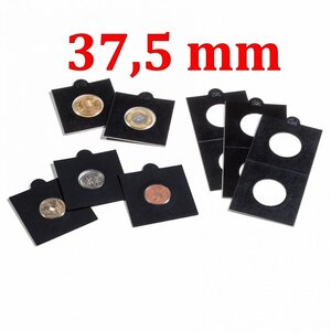 Etui carton noir Matrix pour monnaies jusqu'à 37 5mm.