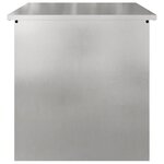 vidaXL Coffre de rangement extérieur - Argent - 55 x 50 5 x 50 cm - Inox