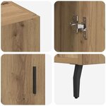 vidaXL Buffet Marron 90 x 34 x 80 cm Bois d'ingénierie