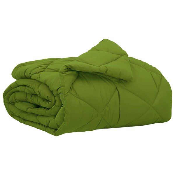 vidaXL Duvet d'été simple Vert 200 x 155 cm Microfibre
