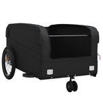 vidaXL Remorque de vélo noir 45 kg fer