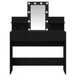 vidaXL Coiffeuse Chêne noir 100 x 40 x 130 cm Bois d'ingénierie