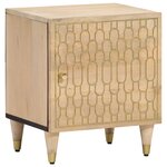 vidaXL Tables de chevet 2 Pièces 40x33x46 cm Bois de manguier solide