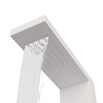 vidaXL Système de panneau de douche Aluminium Blanc