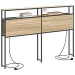 vidaXL Tête de lit de rangement Chêne sonoma 140 cm Bois d'ingénierie