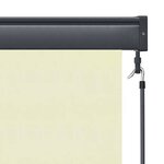 vidaXL Store roulant d'extérieur 60 x 250 cm Crème