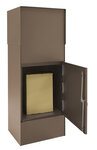 Boîte à colis en acier  Multipack Double EP3158  fenêtre et  2 portes  Marron