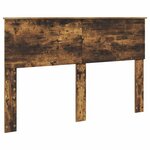 vidaXL Tête de lit Chêne fumé 160 cm Bois d'ingénierie