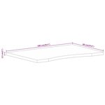 vidaXL Dessus de bureau avec courbe 100x60x2 5 cm manguier massif brut